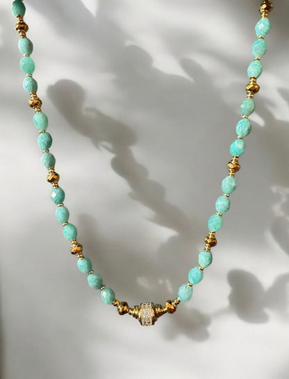 Collier Éclipse en Amazonite