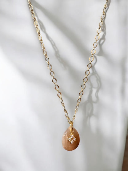 Pendentif Lumina en Pierre de soleil