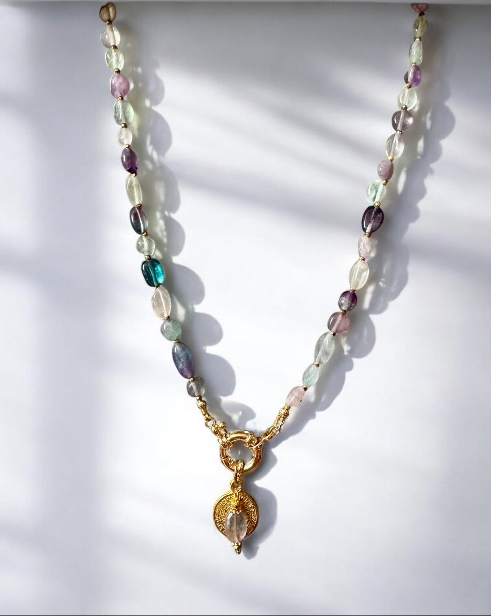 Collier Athena en Fluorite