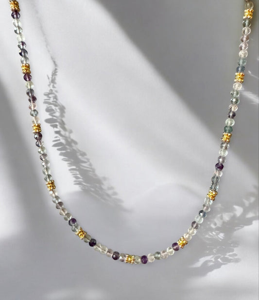 Collier Eden en Fluorite pierres fines