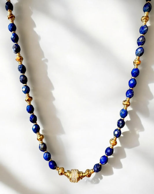 Collier Éclipse en Lapis lazuli