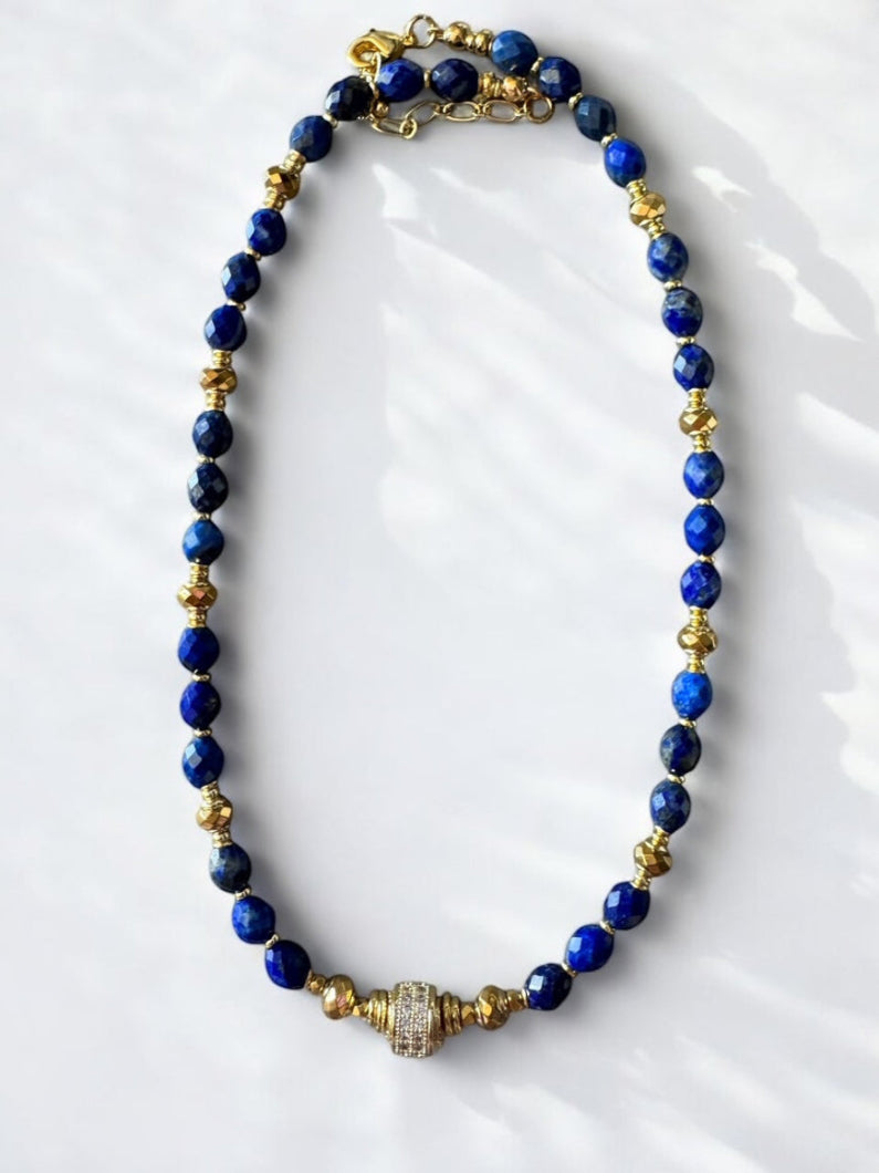 Collier Éclipse en Lapis lazuli