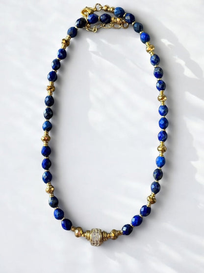 Collier Éclipse en Lapis lazuli