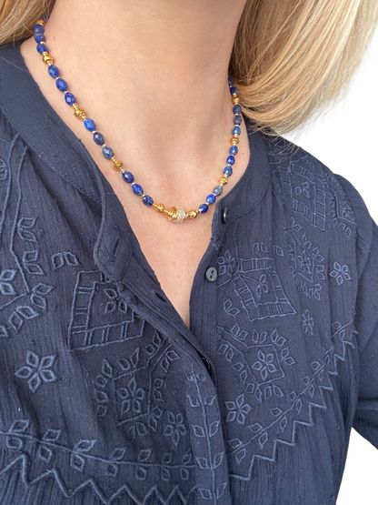 Collier Éclipse en Lapis lazuli
