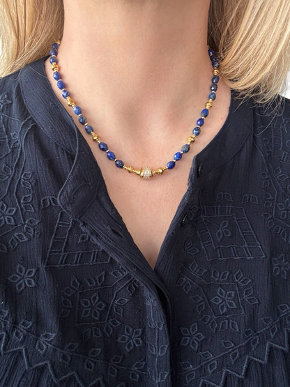Collier Éclipse en Lapis lazuli
