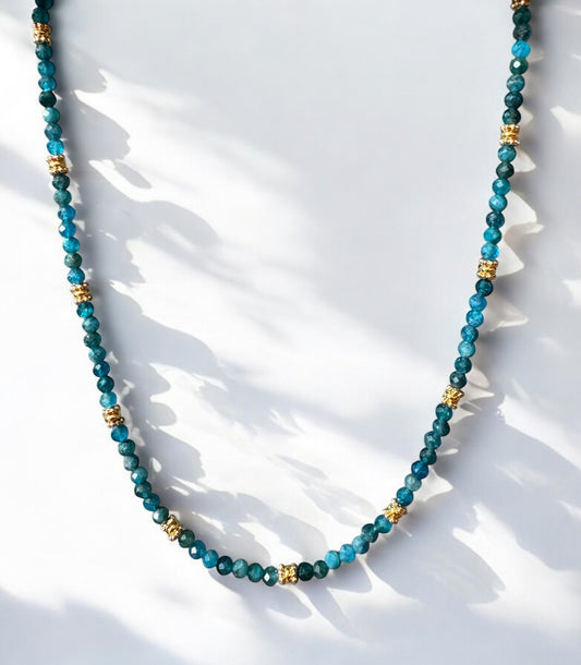 Collier Eden en Apatite pierres fines