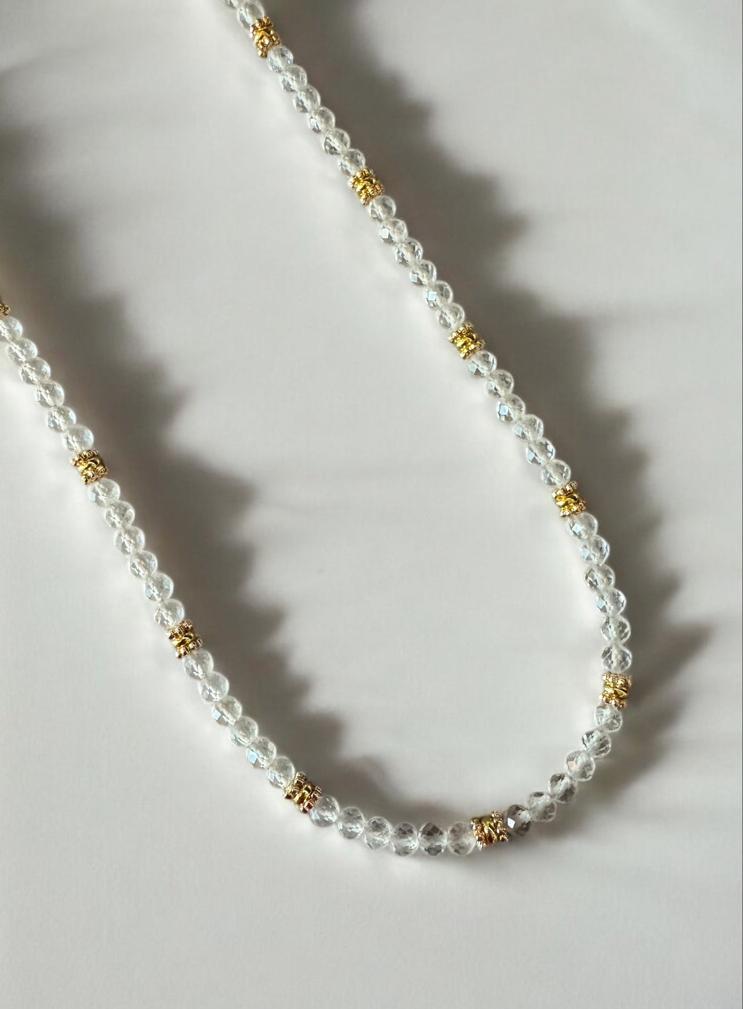 Collier Eden en Cristal de Roche pierres fines