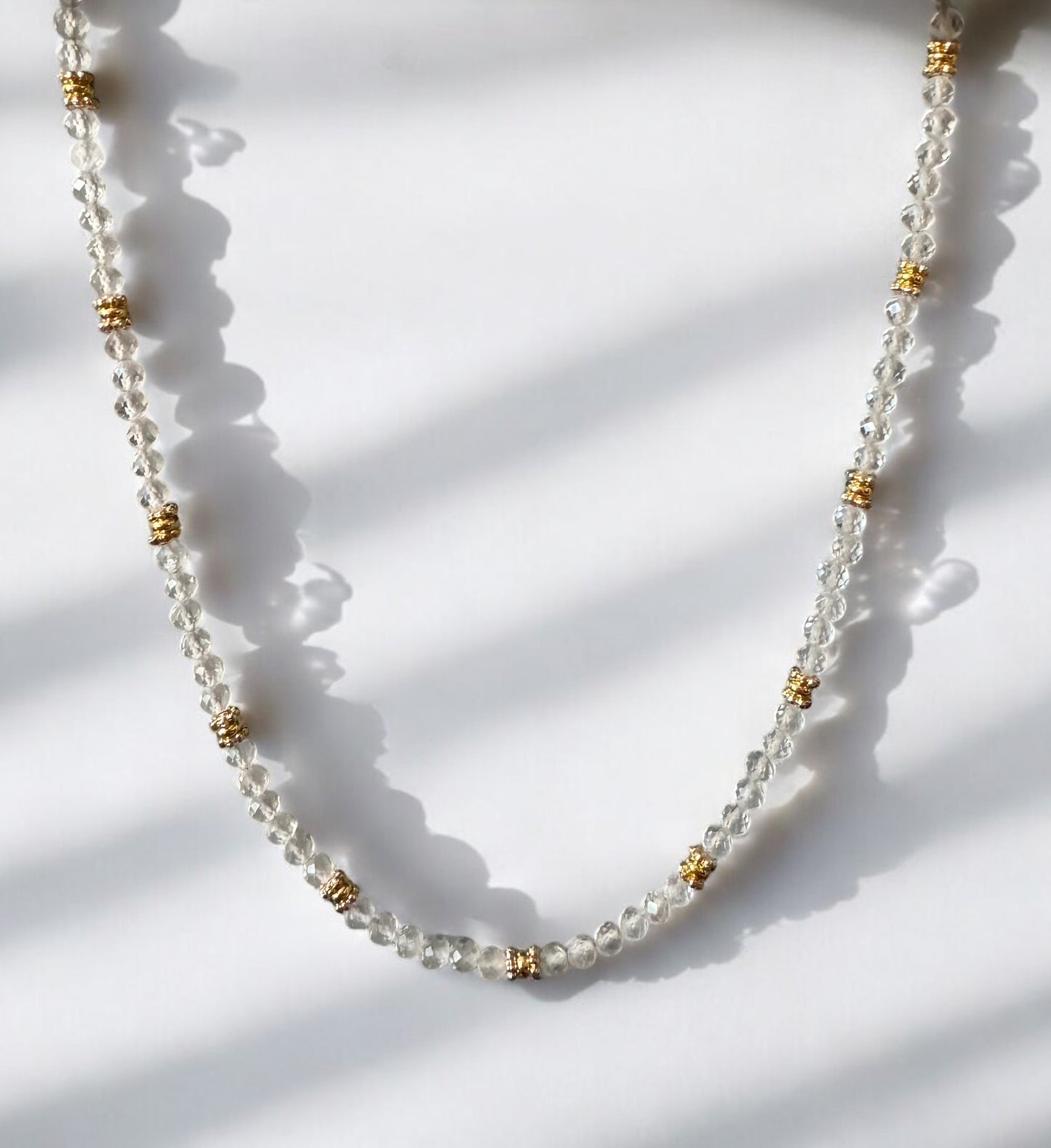 Collier Eden en Cristal de Roche pierres fines
