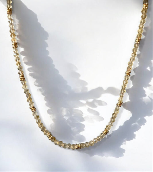 Collier Eden en Citrine pierres fines