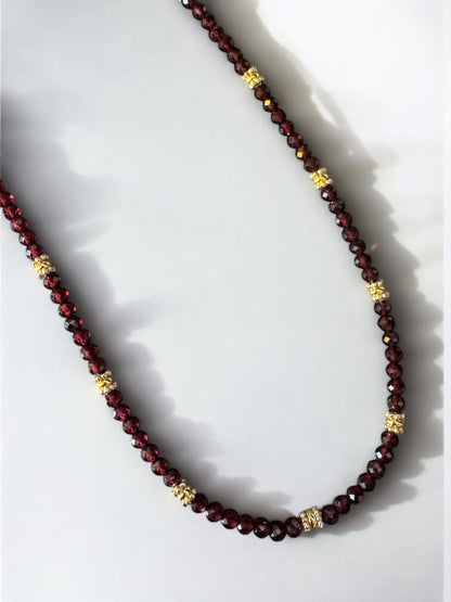Collier Eden en Grenat pierres fines