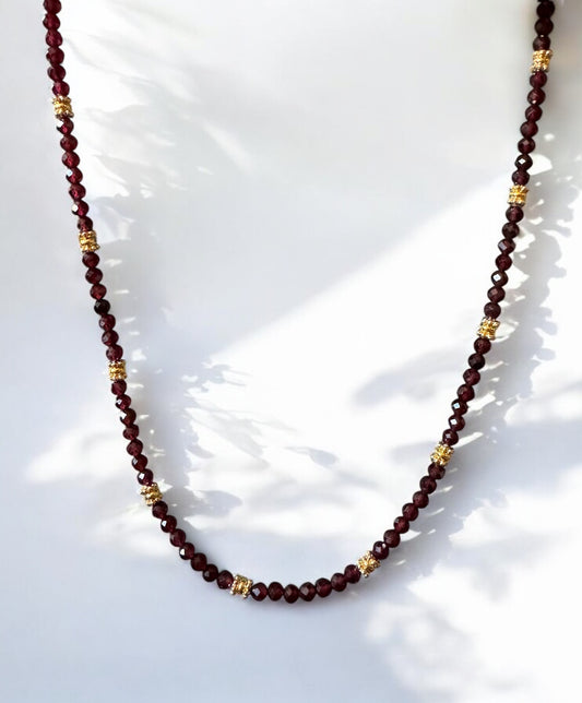 Collier Eden en Grenat pierres fines