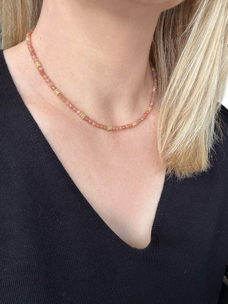 Collier Eden en Pierre de soleil pierres fines