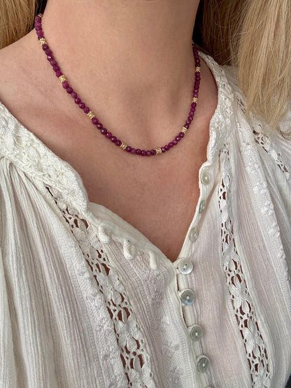 Collier Eden en Rubis pierres fines