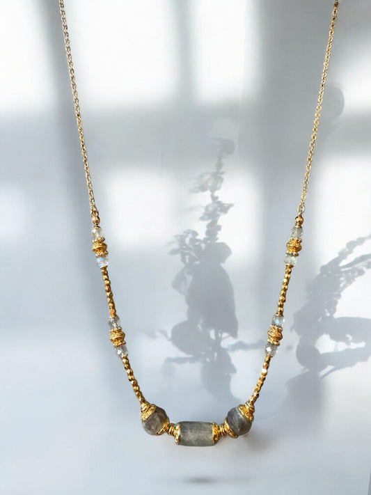 Collier Olympe en Labradorite