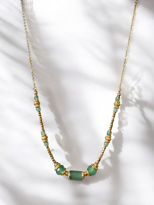 Collier Olympe en Aventurine