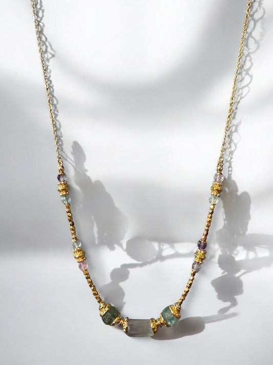 Collier Olympe en Fluorite