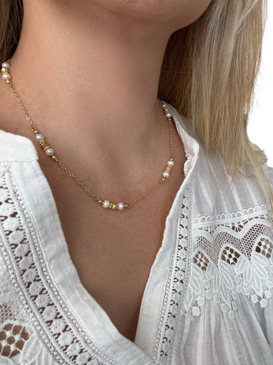 Collier Orphée Perles de culture sur chaîne fine