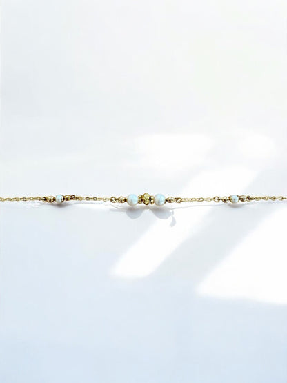 Bracelet Orphée Perles de culture sur chaîne fine