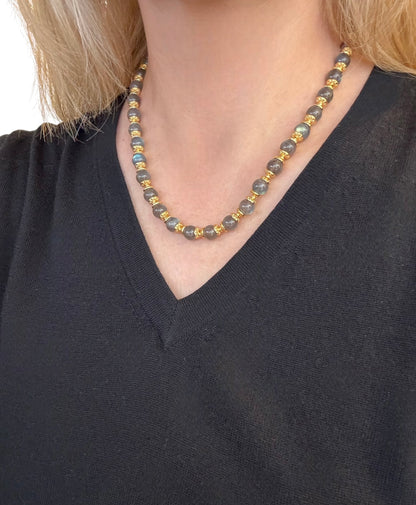 Collier Lioréa en Labradorite