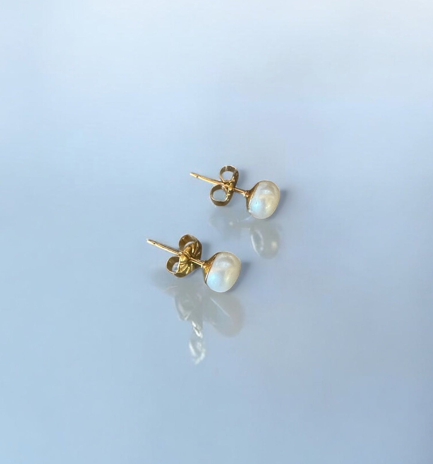 Boucles d'oreilles Orphée puces en Perles de culture d'eau douce