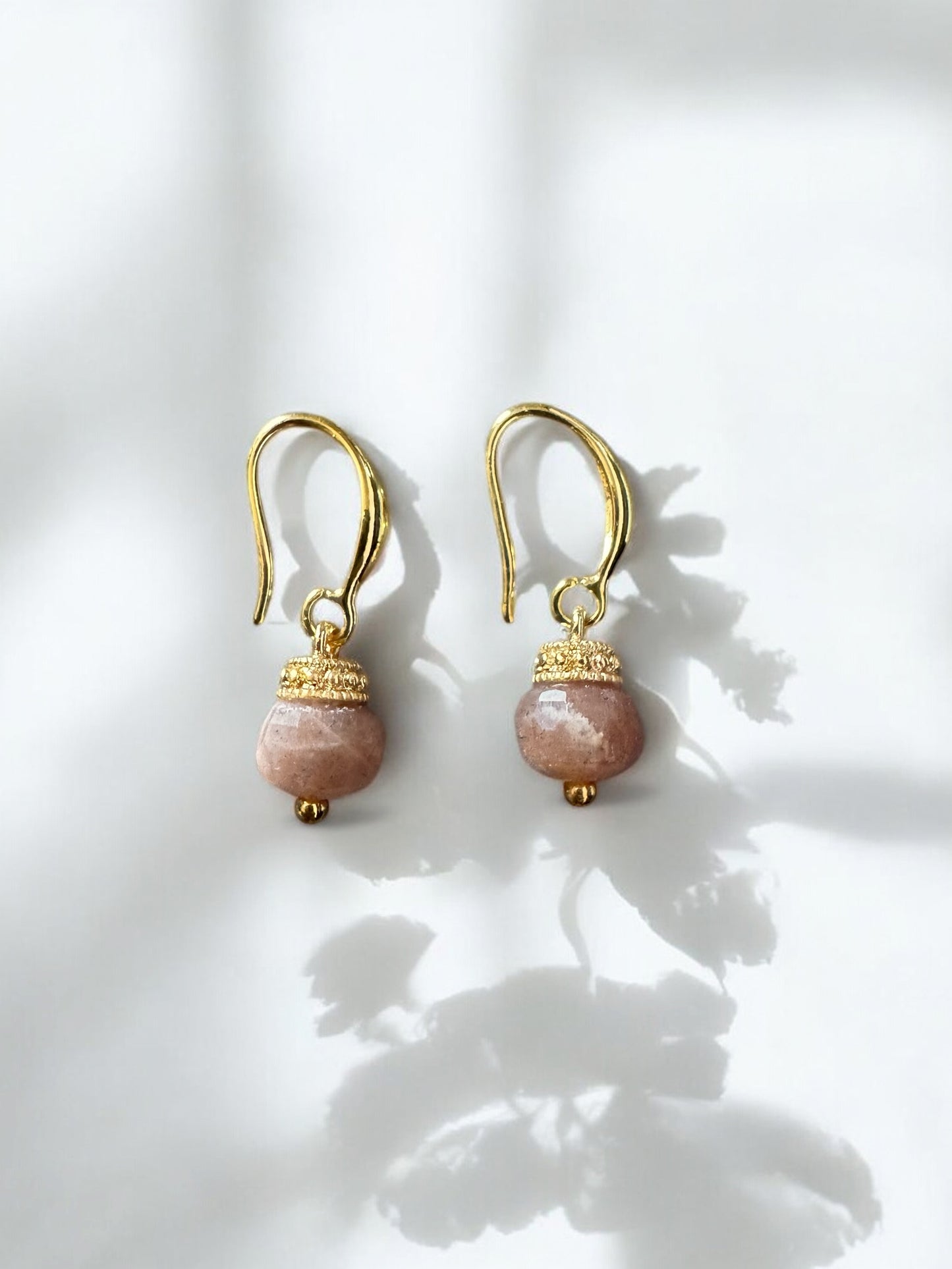 Boucles d'oreilles Olympe en Pierre de soleil