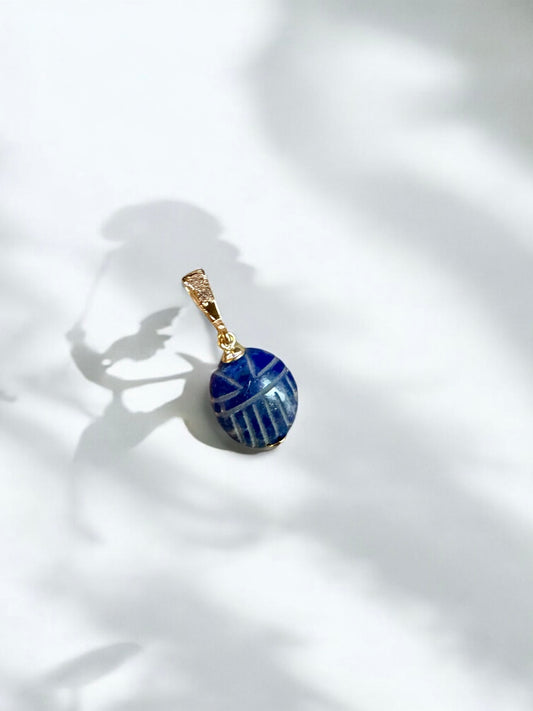 Pendentif Ramsès scarabée en Lapis lazuli