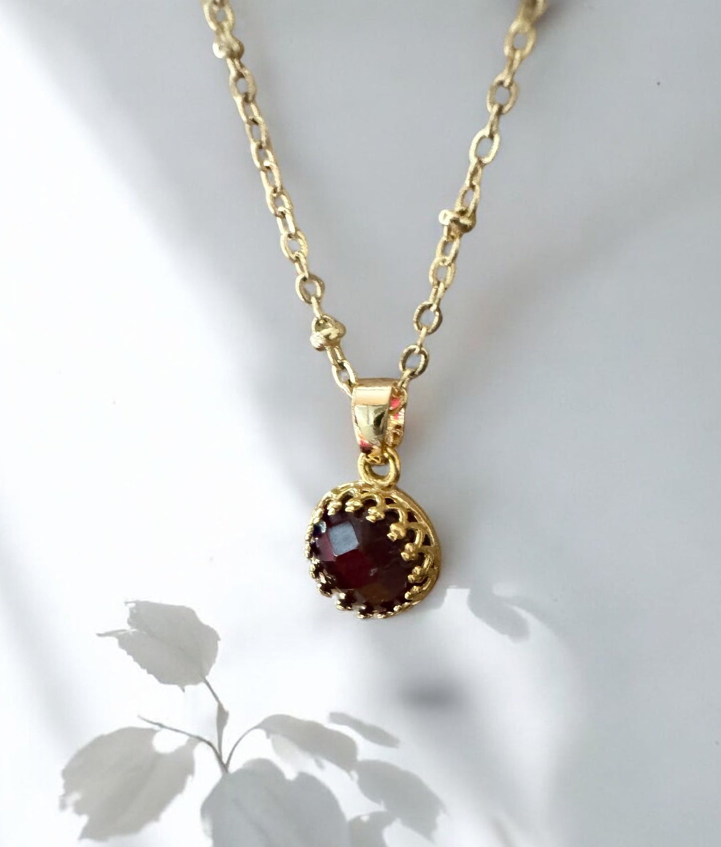 Pendentif Margot en Grenat