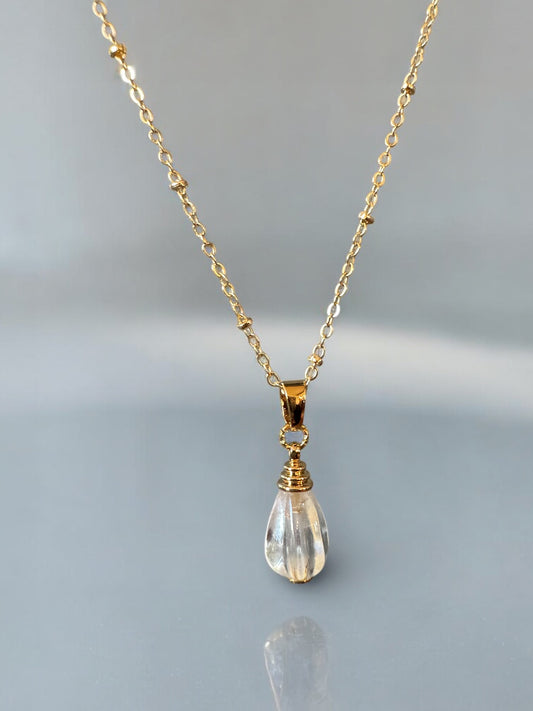 Pendentif Lumina en Cristal de Roche