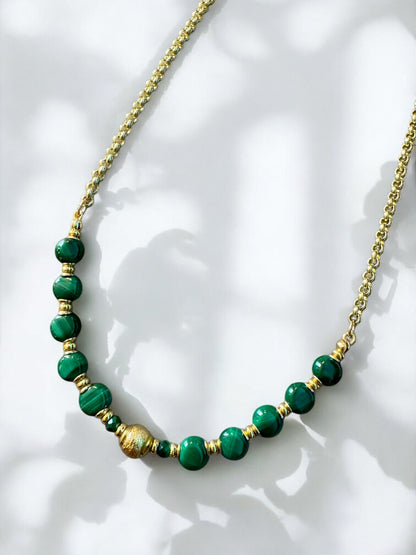 Collier Cyrus en Malachite