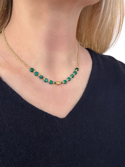 Collier Cyrus en Malachite