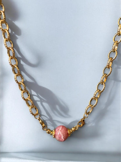 Pierre Métamorphose en Rhodocrosite