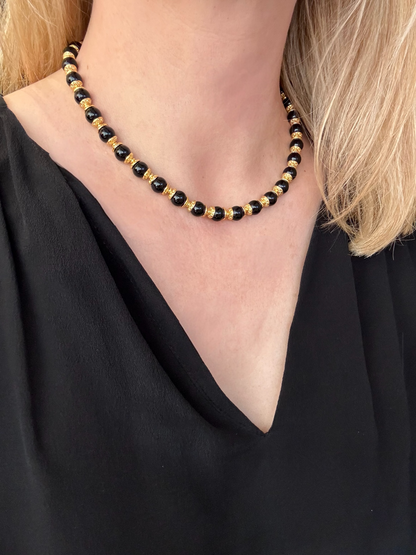Choker Lioréa en Onyx noir
