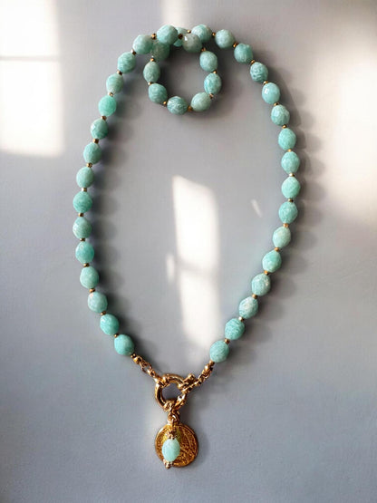 Collier Athena en Amazonite