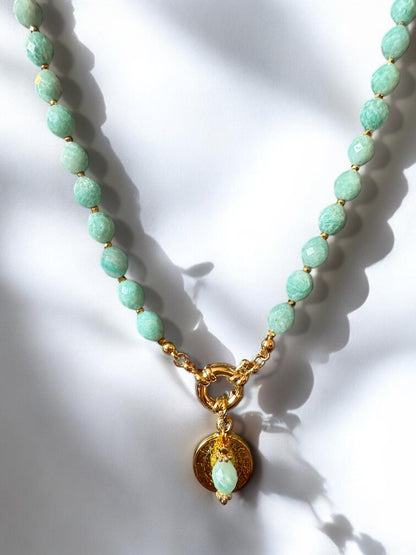 Collier Athena en Amazonite