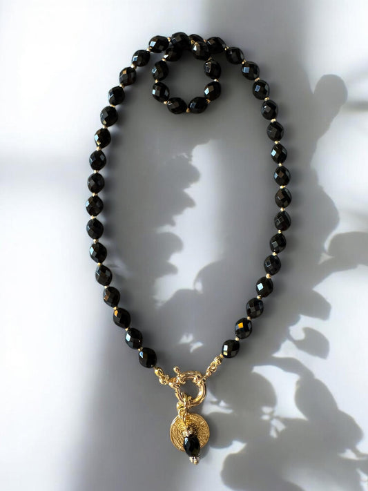 Collier Athena en Obsidienne