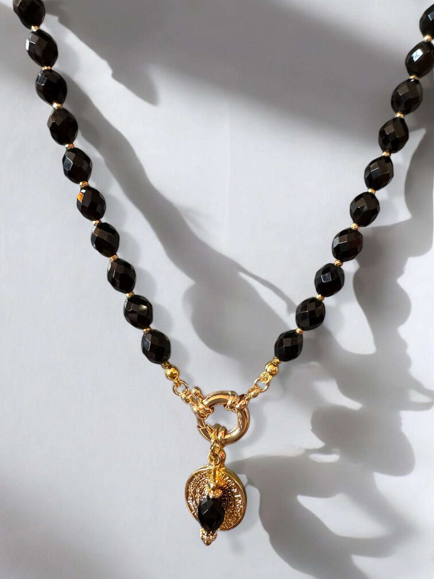 Collier Athena en Obsidienne