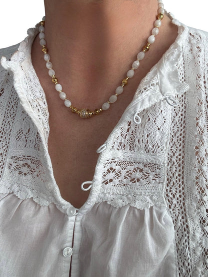 Collier Éclipse en Pierre de lune